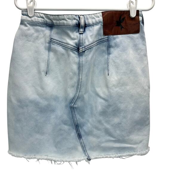 One Teaspoon Street Walker Skirt Jean Denim Destroyed Color 27 - Picture 3 of 8